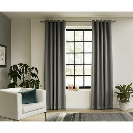KD MUEBLE 63 in. Forest Intensions Single Curtain Rod Kit, Pastel Green KD3036522